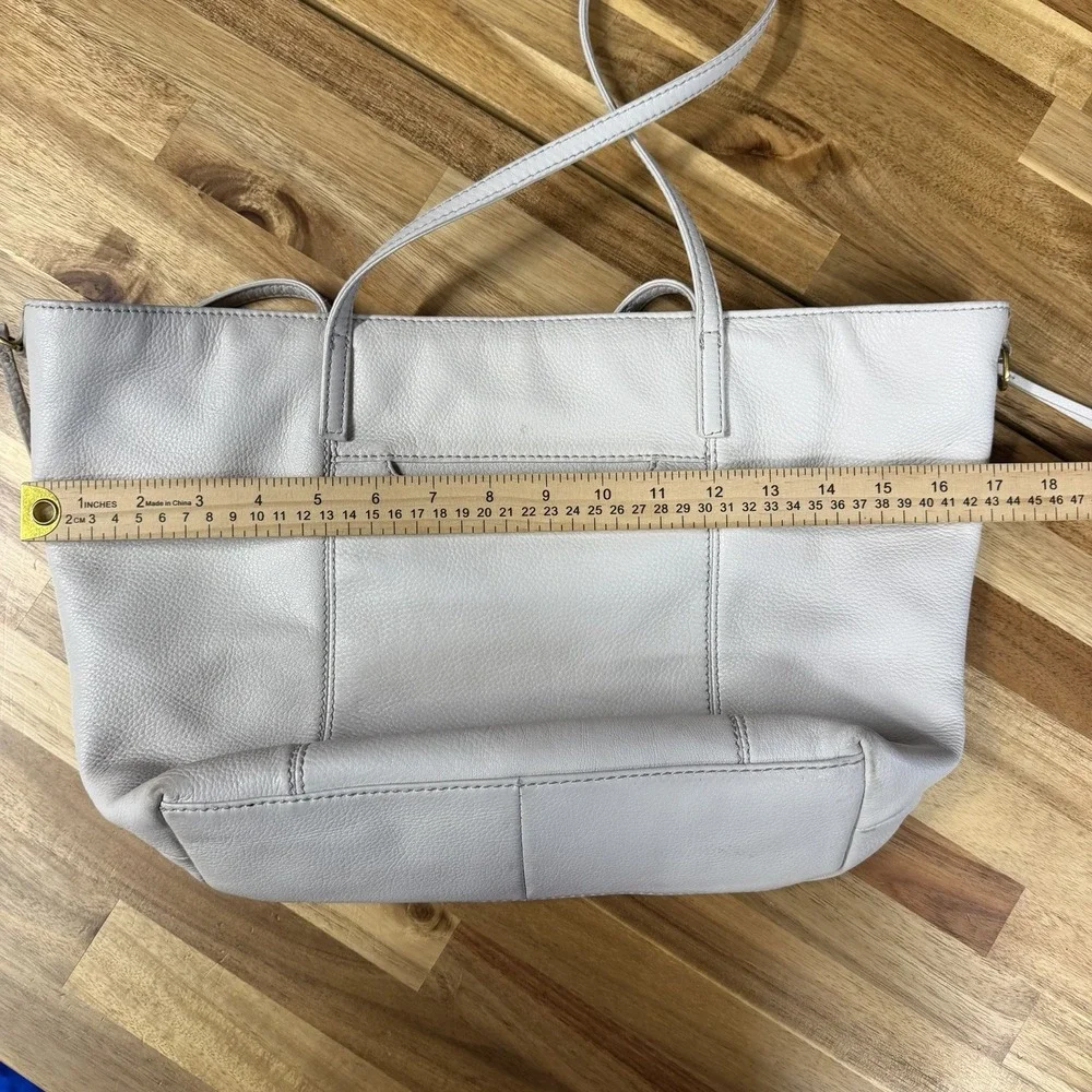 Hobo International Leather Handbag Shoulder Bag Tote Bag White